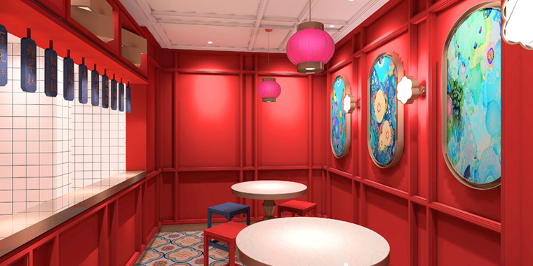 上海裕蓮樓餐飲空間設計-4